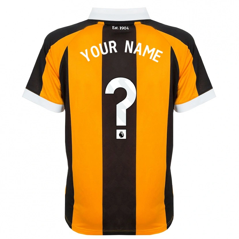 Danxen Herren Ihren Namen #0 Orange Schwarz Weiß Heimtrikot Trikot 2026/27 T-Shirt