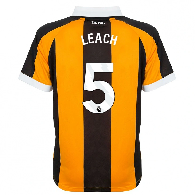 Danxen Herren Charlie Leach #5 Orange Schwarz Weiß Heimtrikot Trikot 2026/27 T-Shirt