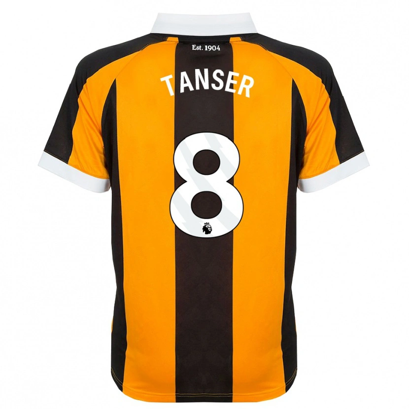 Danxen Herren Ellie Tanser #8 Orange Schwarz Weiß Heimtrikot Trikot 2026/27 T-Shirt