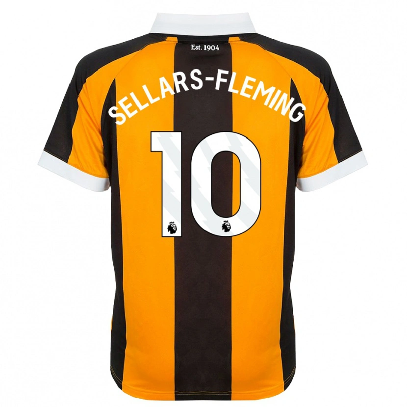 Danxen Herren Tyrell Sellars-Fleming #10 Orange Schwarz Weiß Heimtrikot Trikot 2026/27 T-Shirt