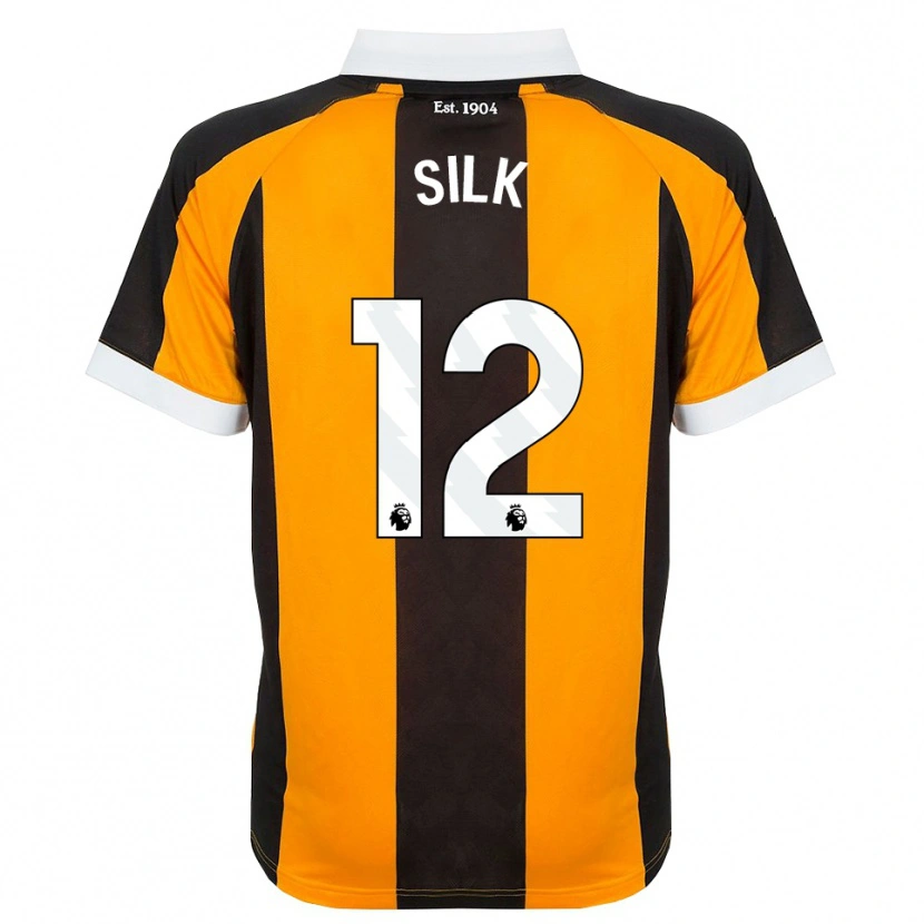 Danxen Herren Reuben Silk #12 Orange Schwarz Weiß Heimtrikot Trikot 2026/27 T-Shirt