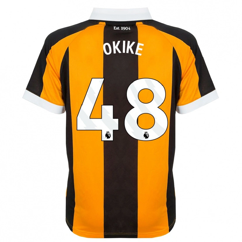 Danxen Herren Calvin Okike #48 Orange Schwarz Weiß Heimtrikot Trikot 2026/27 T-Shirt