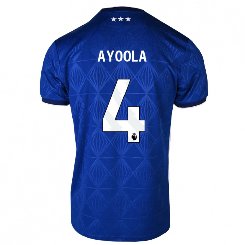 Danxen Herren Jesse Ayoola #4 Mittelblau Weiß Rot Heimtrikot Trikot 2026/27 T-Shirt