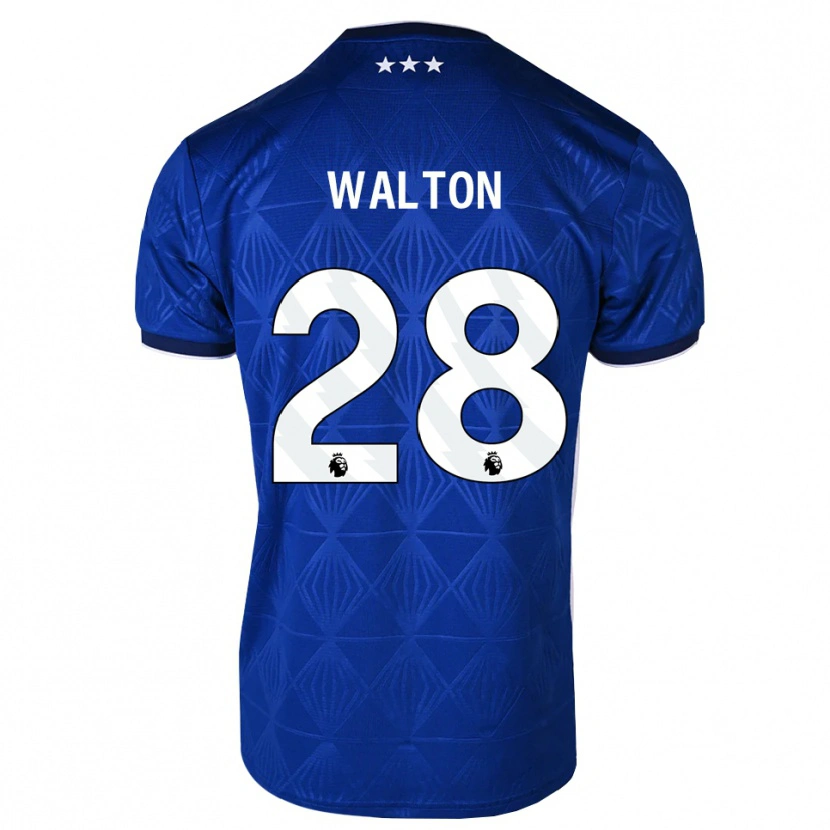 Danxen Herren Christian Walton #28 Mittelblau Weiß Rot Heimtrikot Trikot 2026/27 T-Shirt