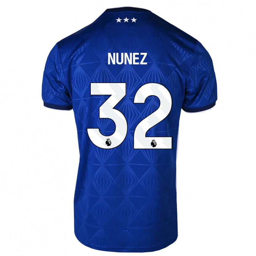 Danxen Herren Marcelino Núñez #32 Mittelblau Weiß Rot Heimtrikot Trikot 2026/27 T-Shirt
