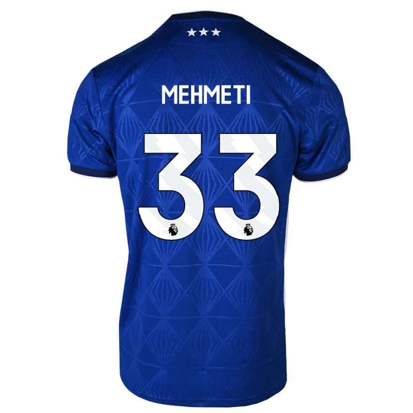 Danxen Herren Anis Mehmeti #33 Mittelblau Weiß Rot Heimtrikot Trikot 2026/27 T-Shirt