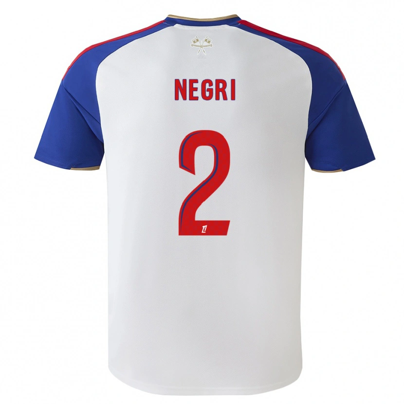 Danxen Herren Kylian Negri #2 Königsblau Rot Weiß Heimtrikot Trikot 2026/27 T-Shirt