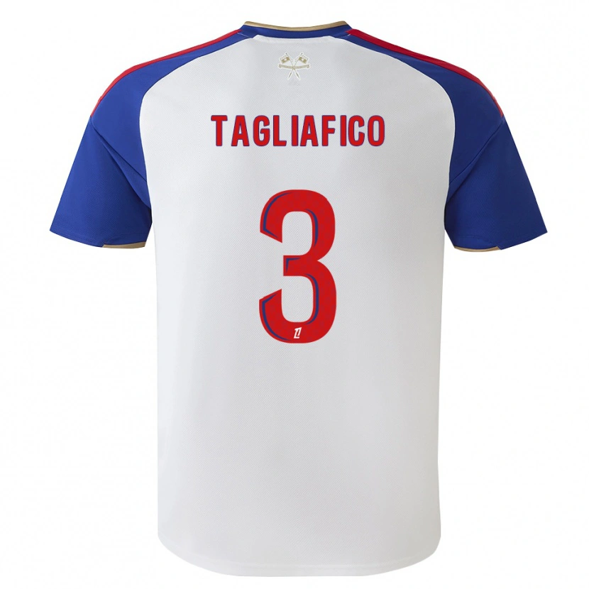 Danxen Herren Nicolás Tagliafico #3 Königsblau Rot Weiß Heimtrikot Trikot 2026/27 T-Shirt