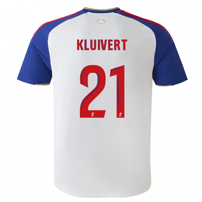 Danxen Herren Ruben Kluivert #21 Königsblau Rot Weiß Heimtrikot Trikot 2026/27 T-Shirt