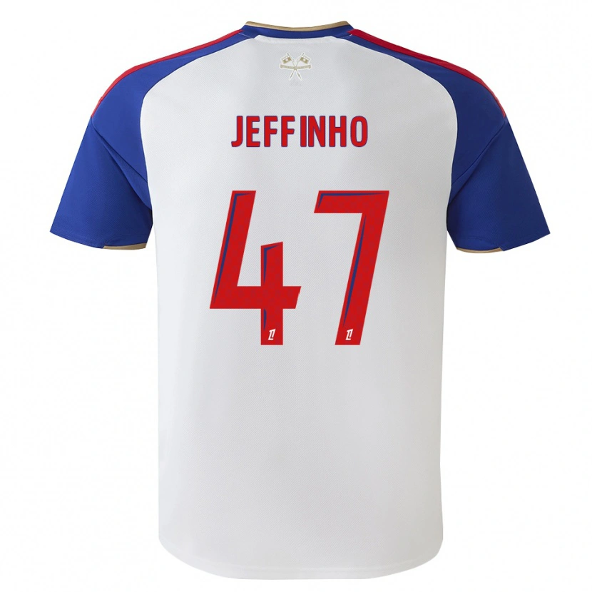 Danxen Herren Jeffinho #47 Königsblau Rot Weiß Heimtrikot Trikot 2026/27 T-Shirt