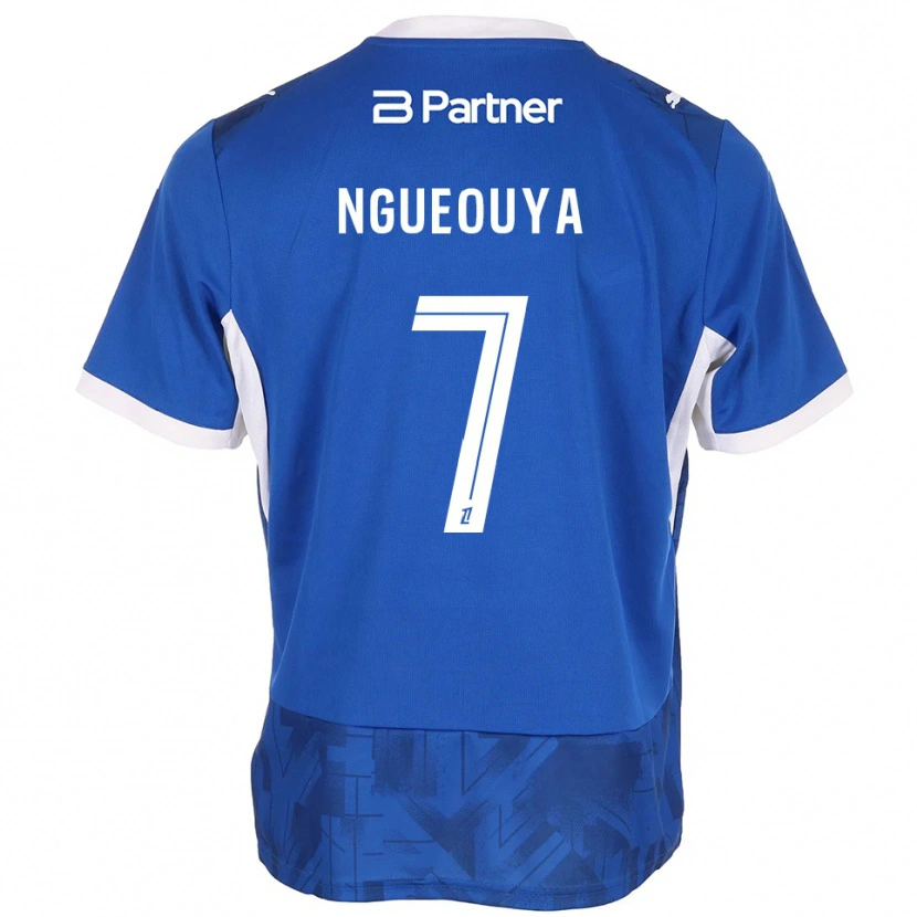 Danxen Herren Anthony N'gueouya #7 Mittelblau Weiß Heimtrikot Trikot 2026/27 T-Shirt
