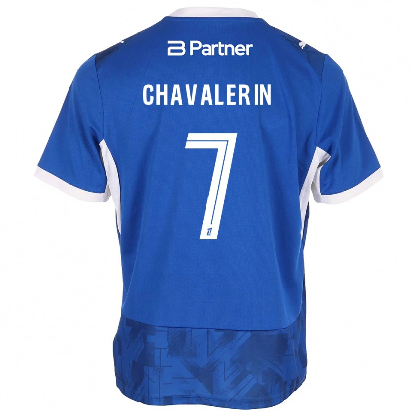 Danxen Herren Xavier Chavalerin #7 Mittelblau Weiß Heimtrikot Trikot 2026/27 T-Shirt