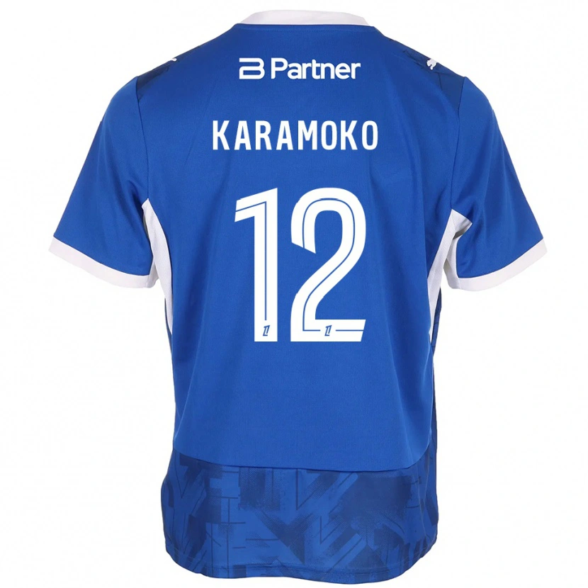 Danxen Herren Noah Karamoko #12 Mittelblau Weiß Heimtrikot Trikot 2026/27 T-Shirt