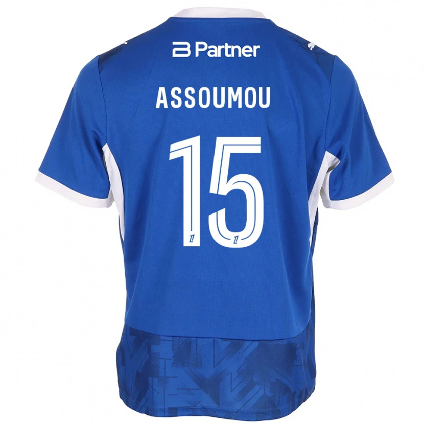 Danxen Herren Jaurès Assoumou #15 Mittelblau Weiß Heimtrikot Trikot 2026/27 T-Shirt