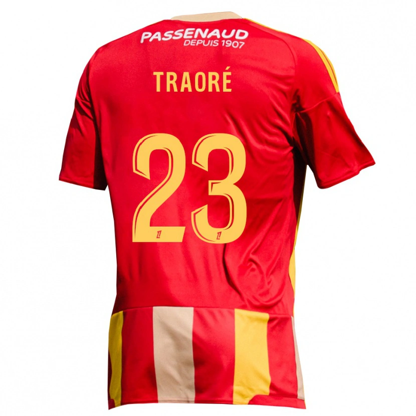 Danxen Herren Daouda Traoré #23 Rot Gelb Grün Heimtrikot Trikot 2026/27 T-Shirt