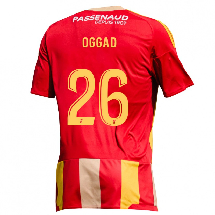 Danxen Herren Brice Oggad #26 Rot Gelb Grün Heimtrikot Trikot 2026/27 T-Shirt