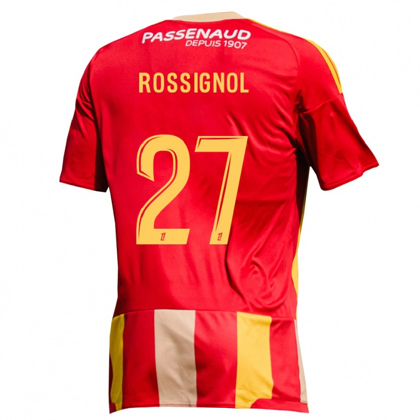 Danxen Herren Martin Rossignol #27 Rot Gelb Grün Heimtrikot Trikot 2026/27 T-Shirt