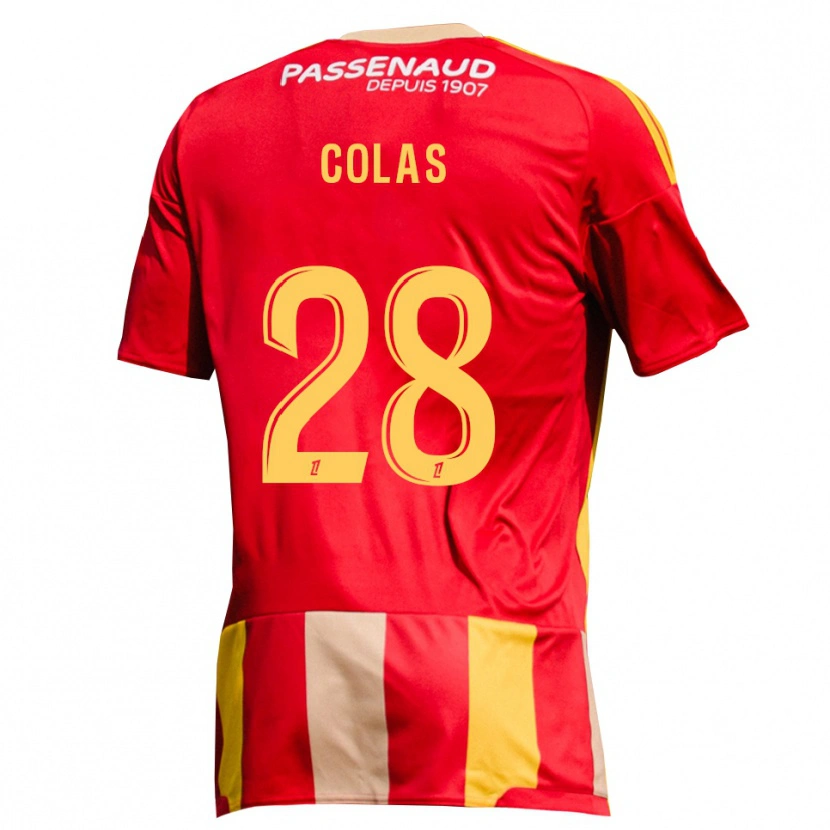 Danxen Herren Erwan Colas #28 Rot Gelb Grün Heimtrikot Trikot 2026/27 T-Shirt