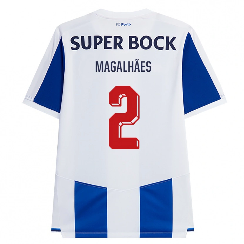 Danxen Herren Rafael Magalhães #2 Blau Weiß Rot Heimtrikot Trikot 2026/27 T-Shirt