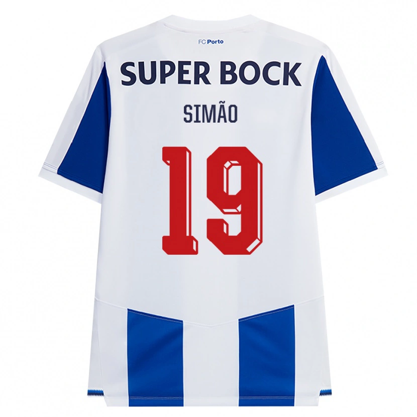 Danxen Herren Martim Simão #19 Blau Weiß Rot Heimtrikot Trikot 2026/27 T-Shirt