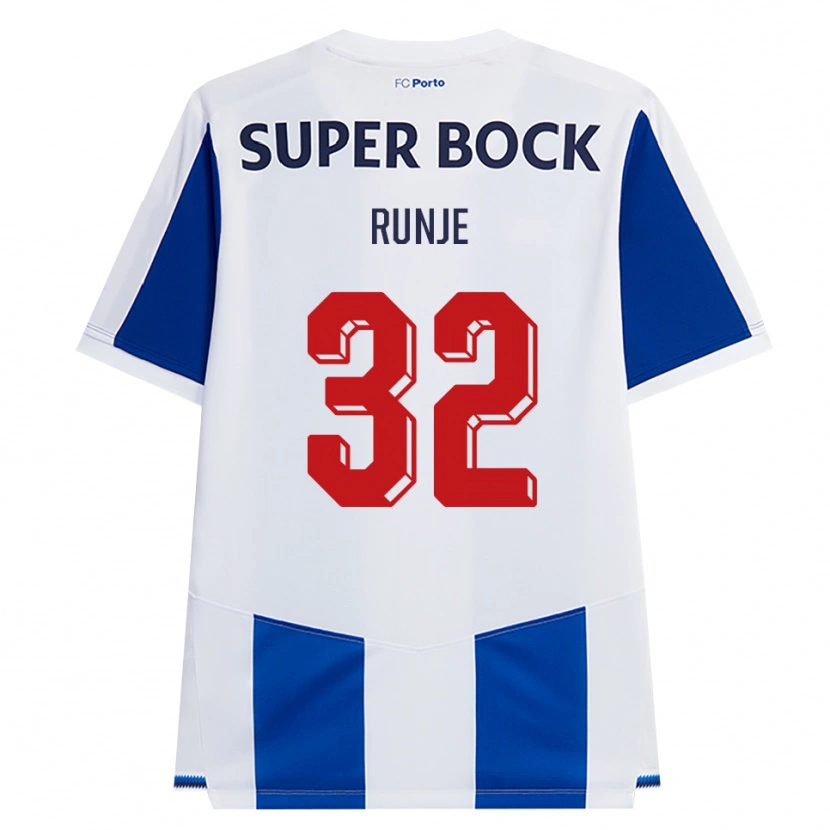 Danxen Herren Roko Runje #32 Blau Weiß Rot Heimtrikot Trikot 2026/27 T-Shirt