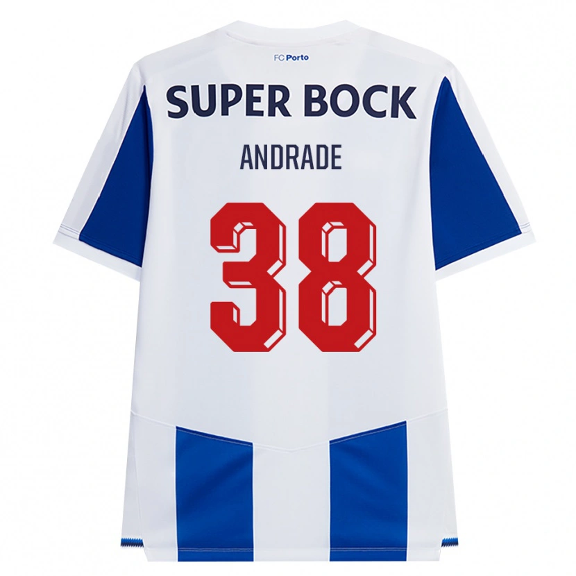 Danxen Herren Fernando Andrade #38 Blau Weiß Rot Heimtrikot Trikot 2026/27 T-Shirt