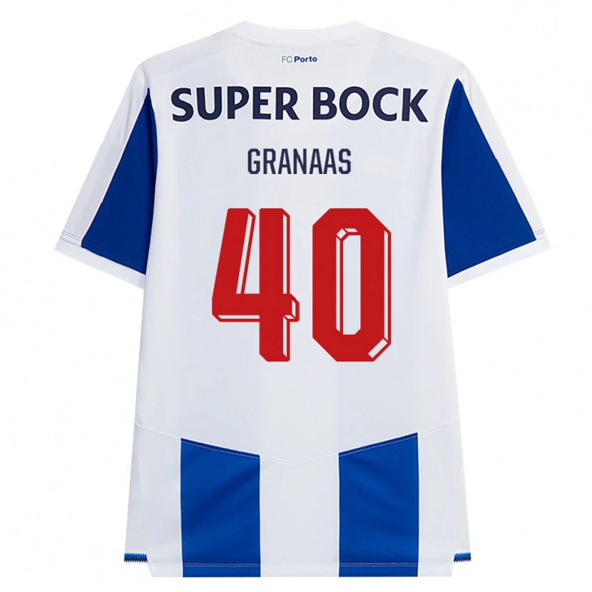 Danxen Herren Eirik Granaas #40 Blau Weiß Rot Heimtrikot Trikot 2026/27 T-Shirt