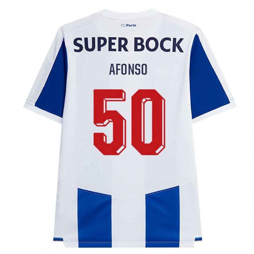 Danxen Herren João Afonso #50 Blau Weiß Rot Heimtrikot Trikot 2026/27 T-Shirt