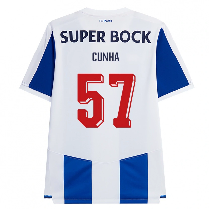Danxen Herren Duarte Cunha #57 Blau Weiß Rot Heimtrikot Trikot 2026/27 T-Shirt