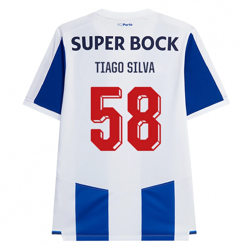 Danxen Herren Tiago Silva #58 Blau Weiß Rot Heimtrikot Trikot 2026/27 T-Shirt