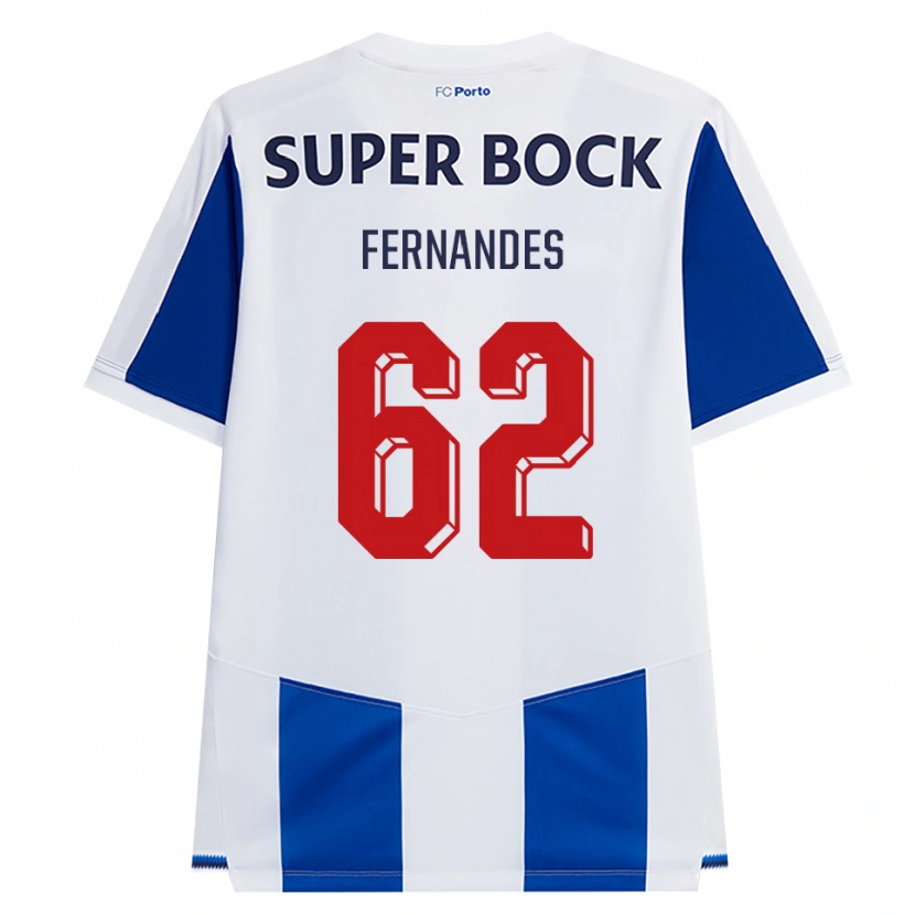 Danxen Herren Rodrigo Fernandes #62 Blau Weiß Rot Heimtrikot Trikot 2026/27 T-Shirt