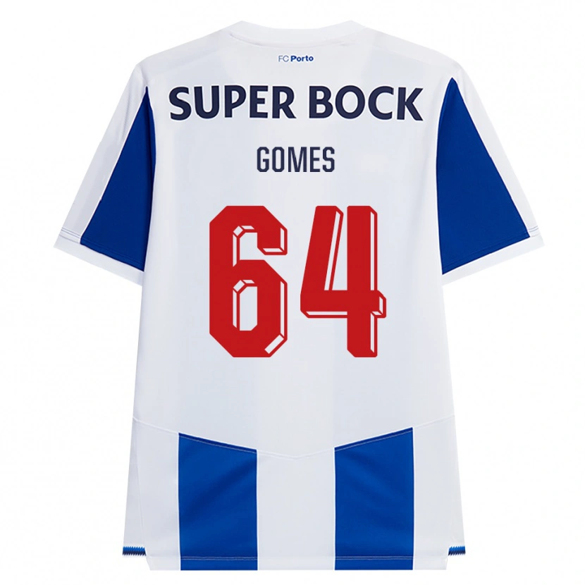 Danxen Herren Luís Gomes #64 Blau Weiß Rot Heimtrikot Trikot 2026/27 T-Shirt