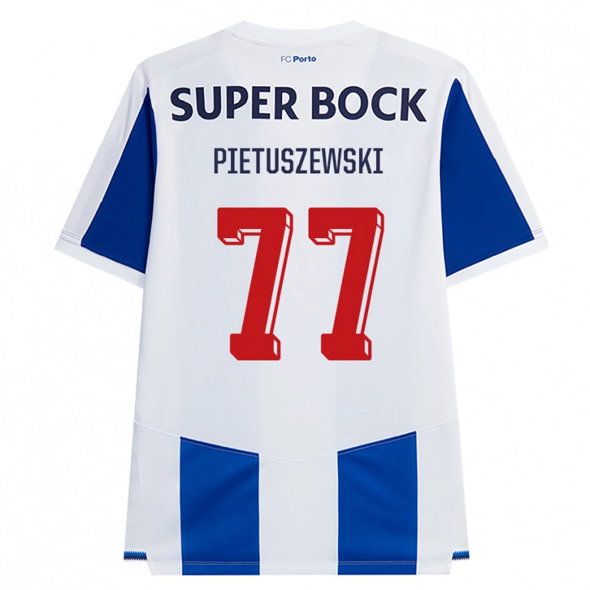 Danxen Herren Oskar Pietuszewski #77 Blau Weiß Rot Heimtrikot Trikot 2026/27 T-Shirt