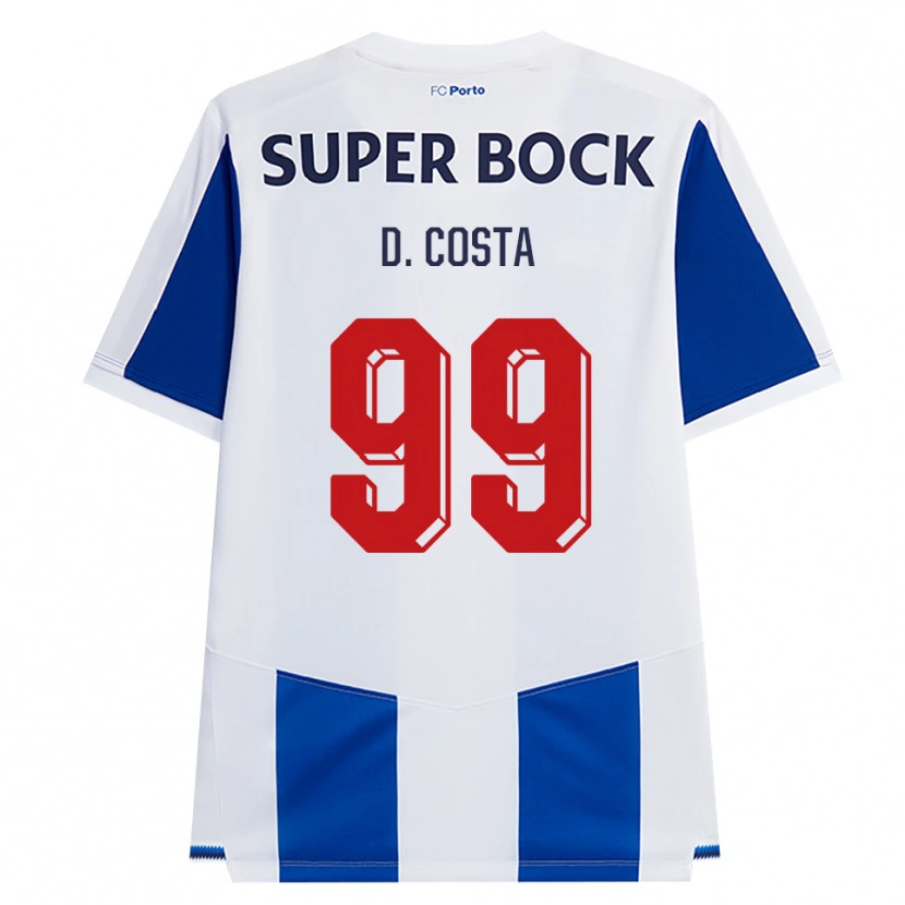 Danxen Herren Diogo Costa #99 Blau Weiß Rot Heimtrikot Trikot 2026/27 T-Shirt