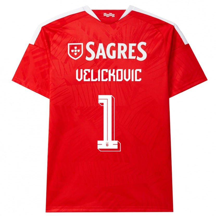 Danxen Herren Luka Velickovic #1 Rot Weiß Gelb Heimtrikot Trikot 2026/27 T-Shirt