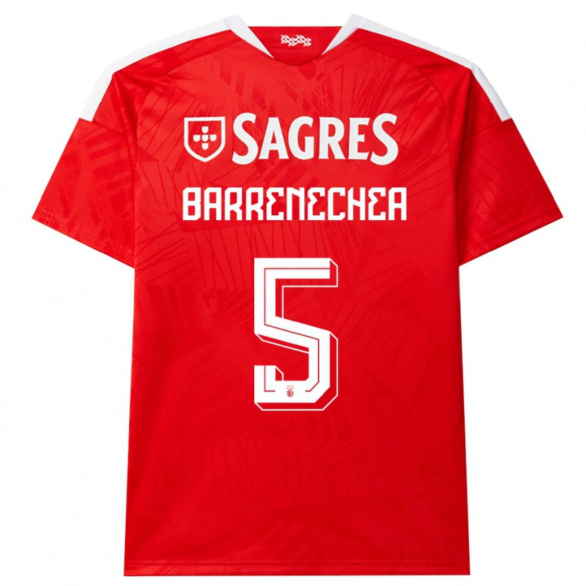 Danxen Herren Enzo Barrenechea #5 Rot Weiß Gelb Heimtrikot Trikot 2026/27 T-Shirt