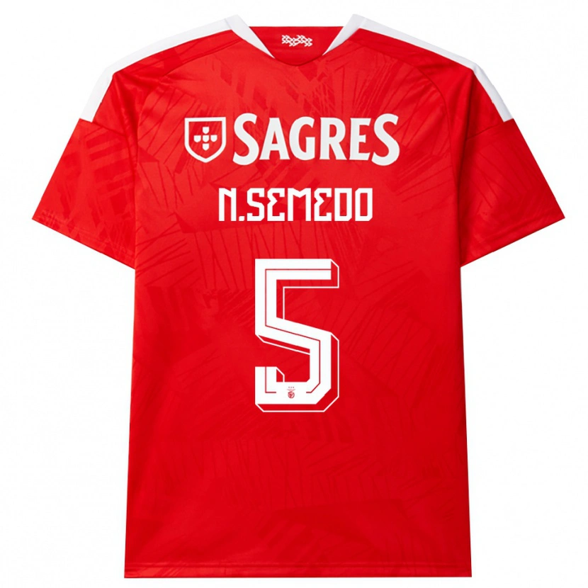 Danxen Herren Nilson Semedo #5 Rot Weiß Gelb Heimtrikot Trikot 2026/27 T-Shirt
