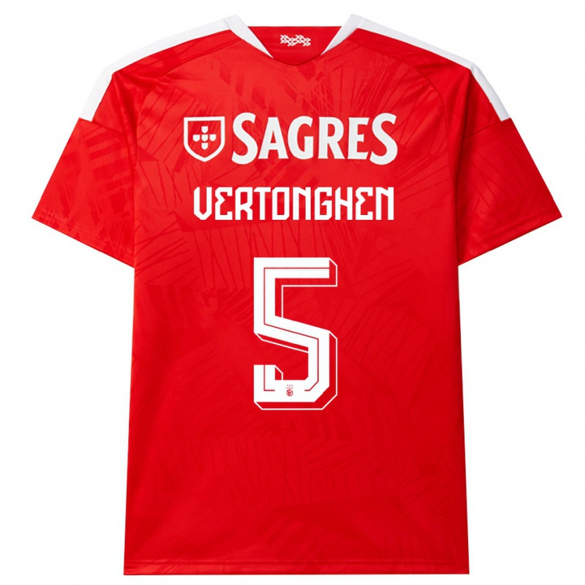 Danxen Herren Jan Vertonghen #5 Rot Weiß Gelb Heimtrikot Trikot 2026/27 T-Shirt