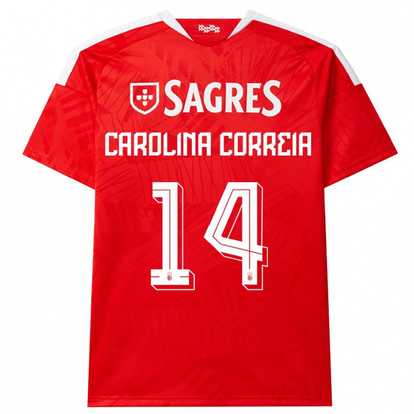 Danxen Herren Carolina Correia #14 Rot Weiß Gelb Heimtrikot Trikot 2026/27 T-Shirt