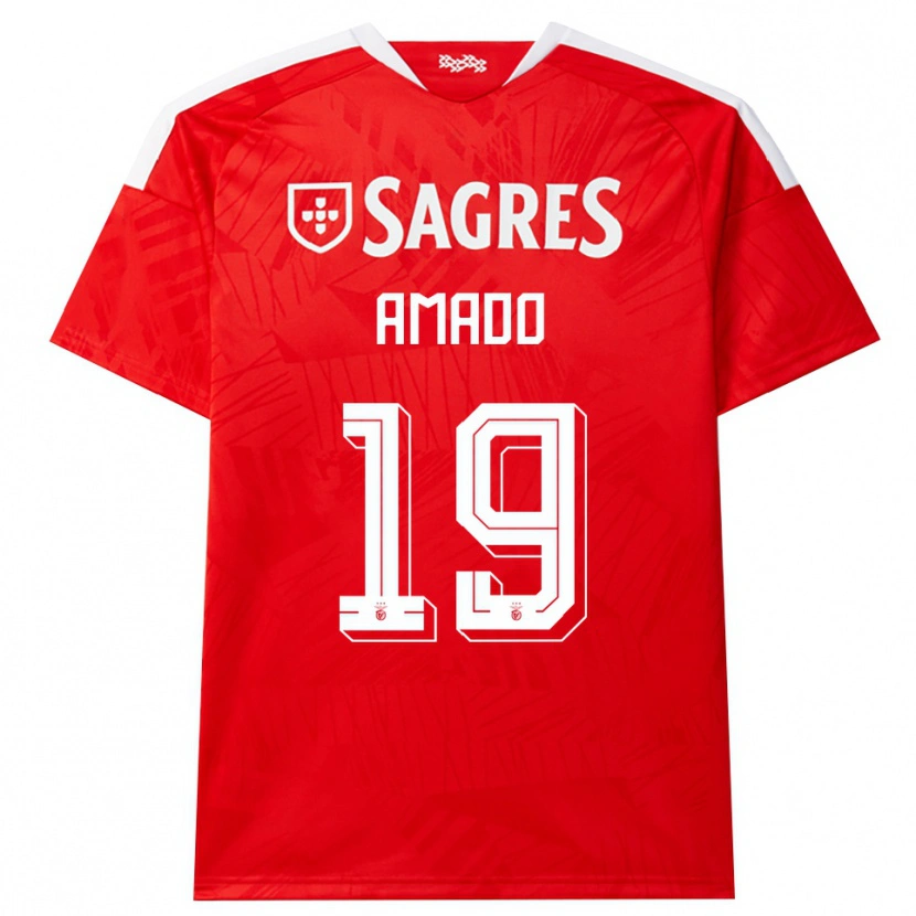 Danxen Herren Catarina Amado #19 Rot Weiß Gelb Heimtrikot Trikot 2026/27 T-Shirt