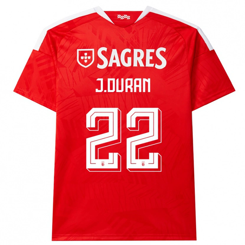 Danxen Herren Jhon Durán #22 Rot Weiß Gelb Heimtrikot Trikot 2026/27 T-Shirt