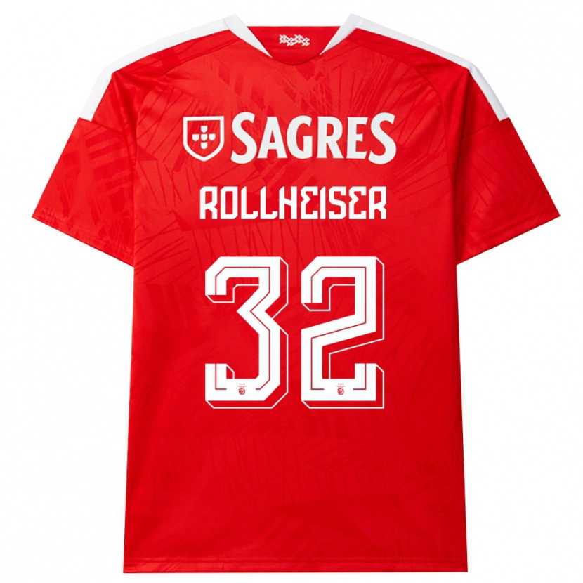 Danxen Herren Benjamín Rollheiser #32 Rot Weiß Gelb Heimtrikot Trikot 2026/27 T-Shirt