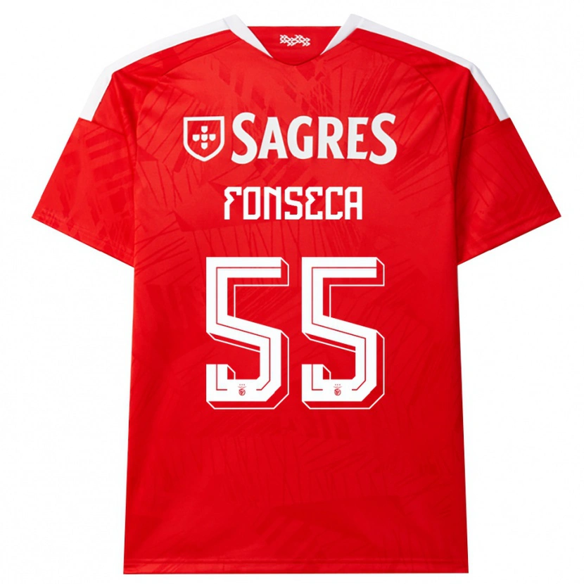 Danxen Herren João Fonseca #55 Rot Weiß Gelb Heimtrikot Trikot 2026/27 T-Shirt