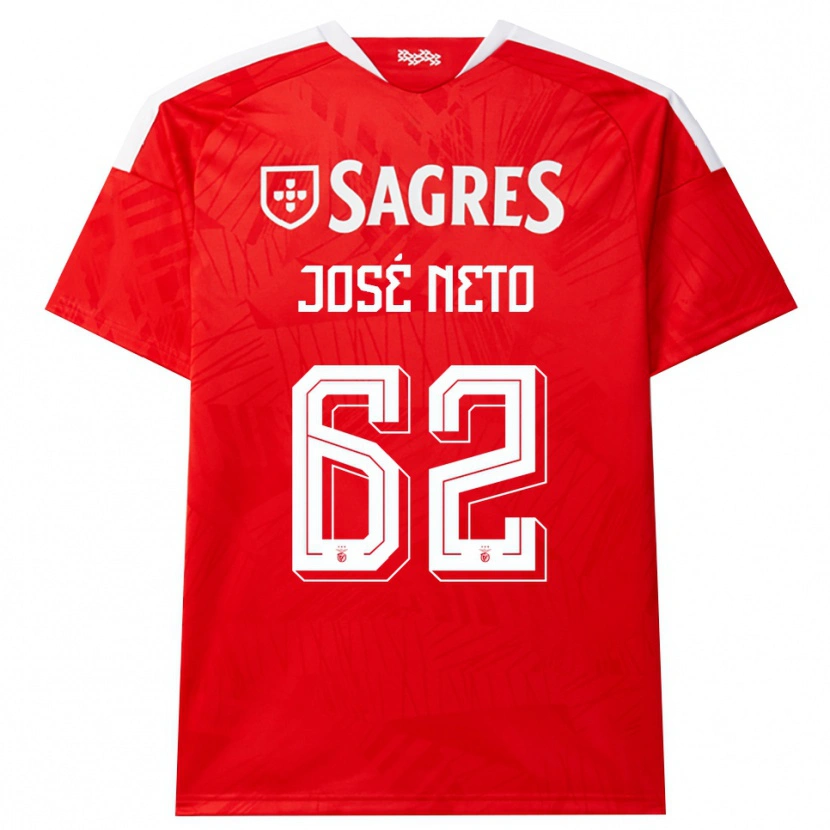 Danxen Herren José Neto #62 Rot Weiß Gelb Heimtrikot Trikot 2026/27 T-Shirt