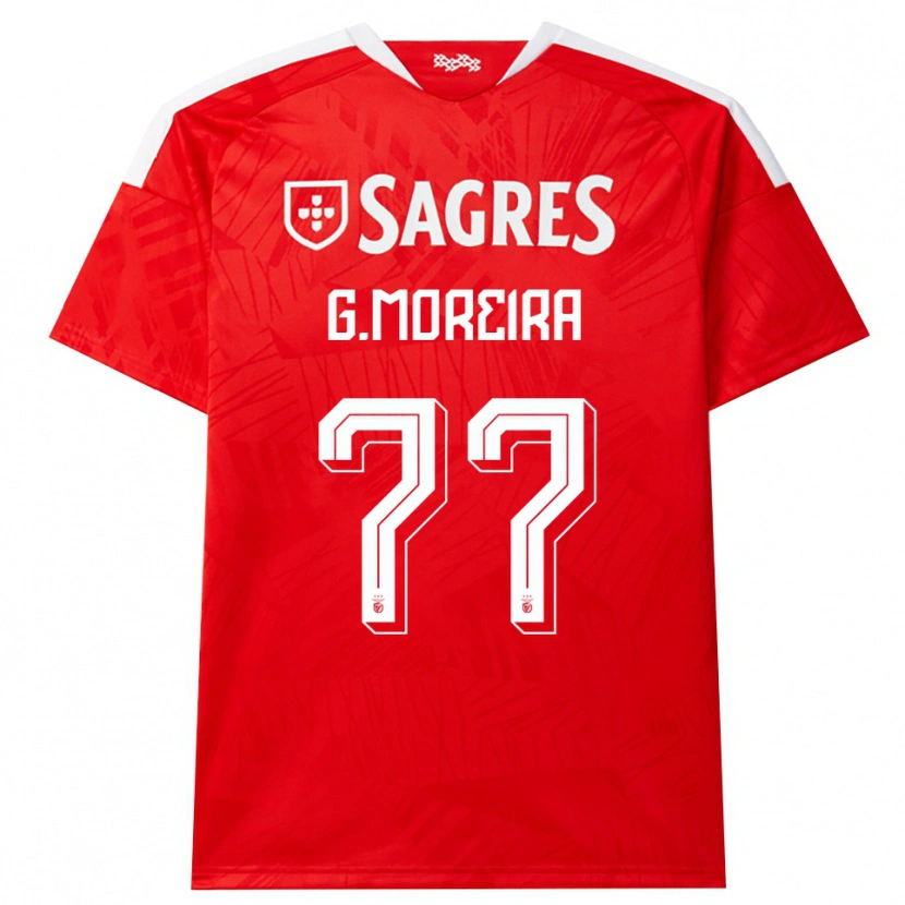 Danxen Herren Gonçalo Moreira #77 Rot Weiß Gelb Heimtrikot Trikot 2026/27 T-Shirt