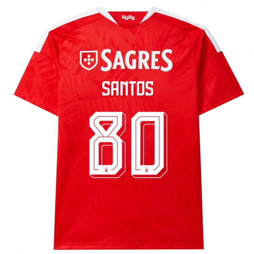 Danxen Herren Pedro Santos #80 Rot Weiß Gelb Heimtrikot Trikot 2026/27 T-Shirt