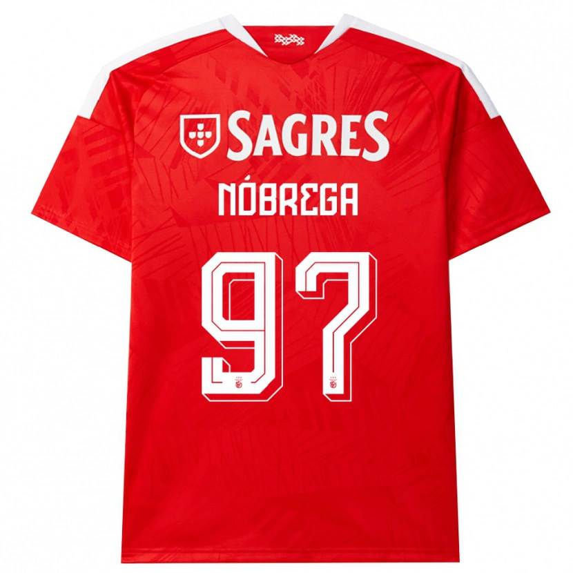 Danxen Herren Ricardo Nóbrega #97 Rot Weiß Gelb Heimtrikot Trikot 2026/27 T-Shirt