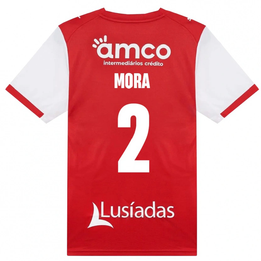 Danxen Herren Ziad Mora #2 Weiß Rot Schwarz Heimtrikot Trikot 2026/27 T-Shirt