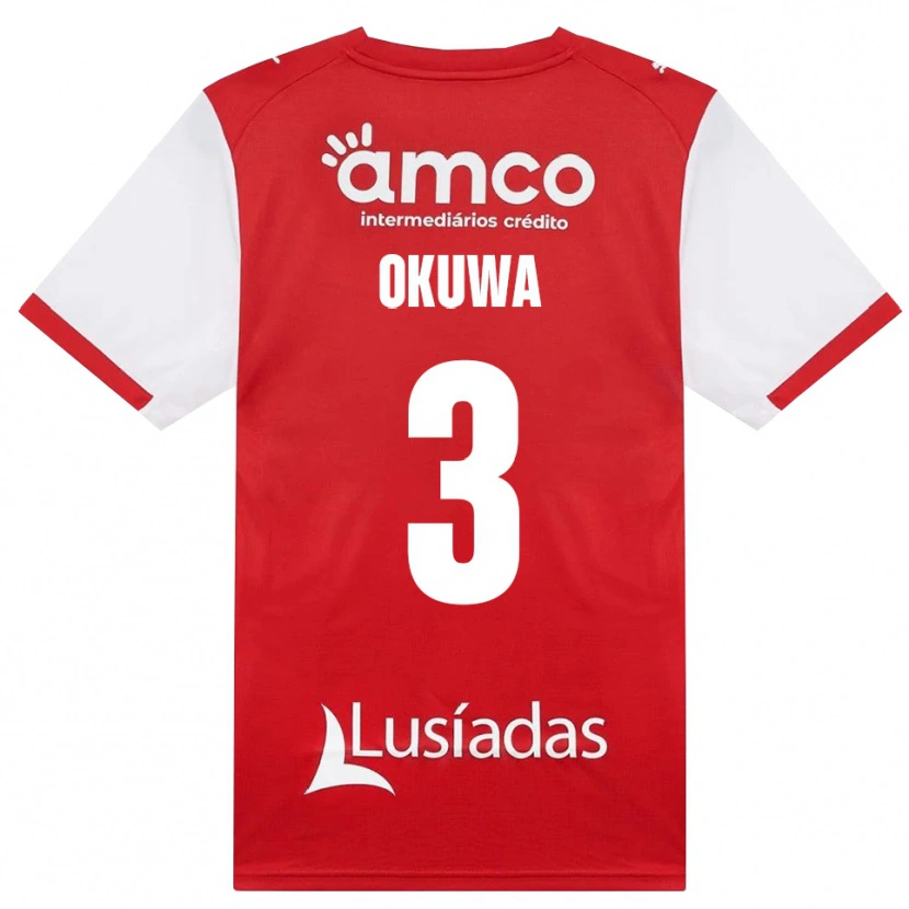 Danxen Herren Temi Okuwa #3 Weiß Rot Schwarz Heimtrikot Trikot 2026/27 T-Shirt