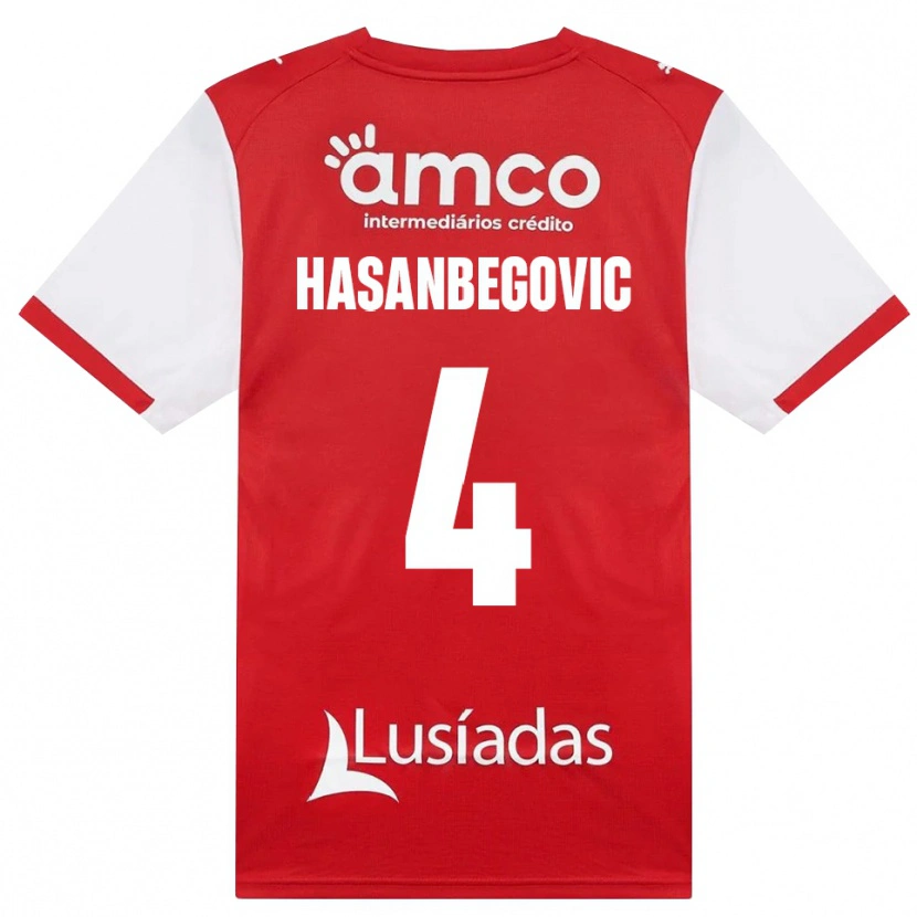 Danxen Herren Melisa Hasanbegović #4 Weiß Rot Schwarz Heimtrikot Trikot 2026/27 T-Shirt